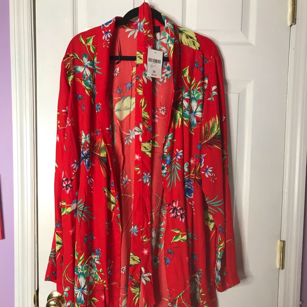 Tropical Longline Kimono - Picture 2 of 5
